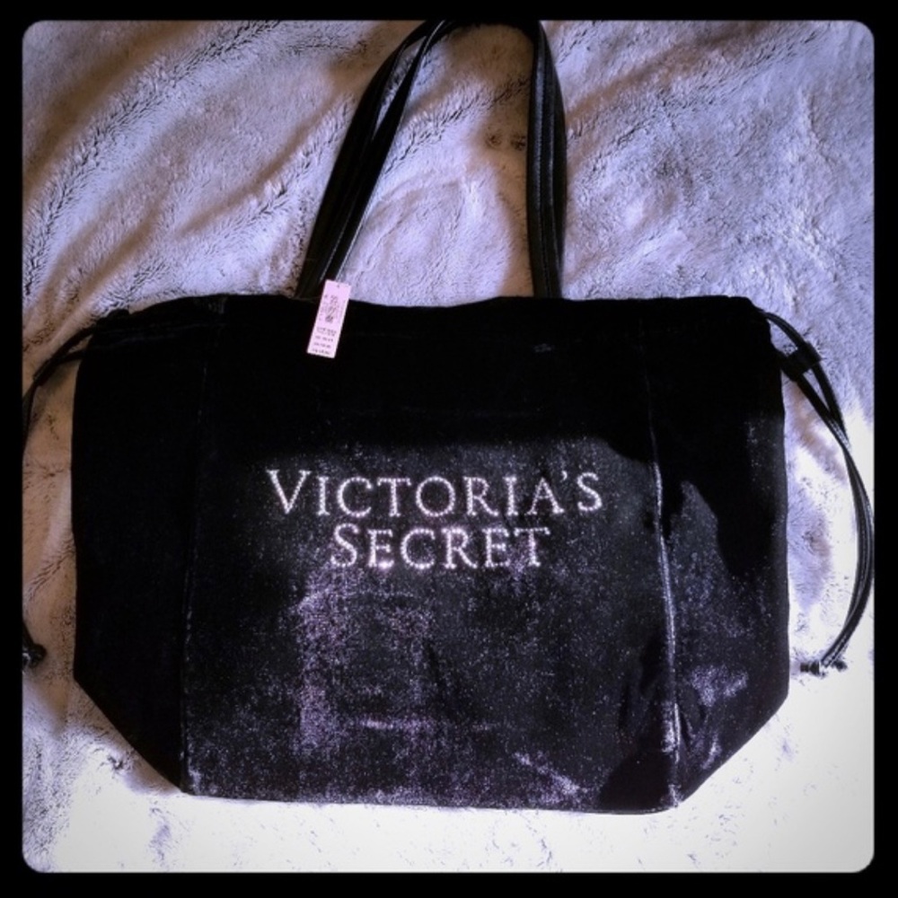 Victoria’s Secret velvet tote bag